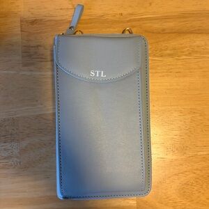 STL - Light Blue Wallet with long strap